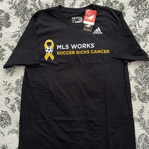 MLS Soccer Kicks Cancer t-shirt